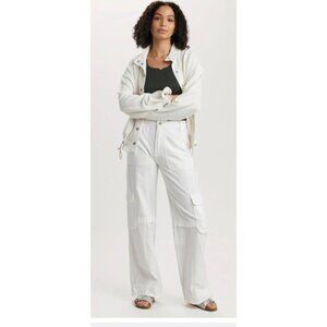 New Unionbay Womens Cargo Wide Leg Utility Gorpcore Casual Pants Size10 White